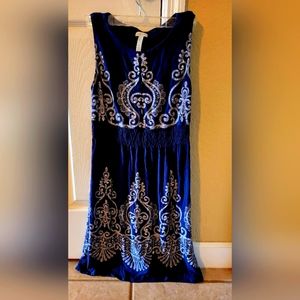 Royal Blue & White Dress